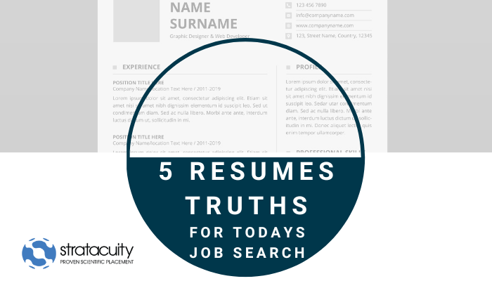 5 Resume Truths in Today’s Job Search