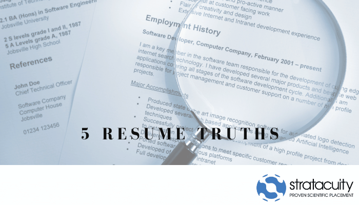 5 Resume Truths in Today’s Job Search